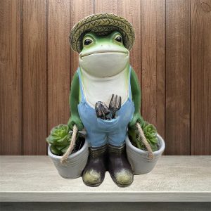 Cute Resin Frog Hanging Decoration Miniature Doll Garden Decoration Office Micro Landscape
