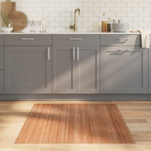 Rug Rectangular Natural 100x100 cm Bamboo