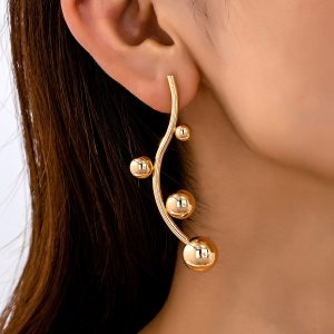 Fashion Popular Size Ball Stud Earrings