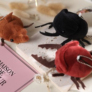 Beetle Doll Small Size Plush Doll Insect Japanese Rhinoceros Beetle Pendant