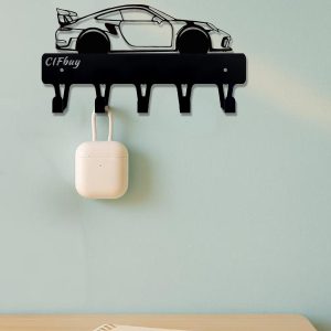 1PCS Industrial Chic Black Metal Wall Hook - Saving Wall Mount Organizer