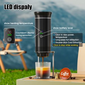 Electric Car Outdoor Travel Portable Capsule Coffee Machine