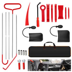 Stainless Steel Hook Tool Long Distance Car Emergency Door Opening Tool Set 23-Piece
