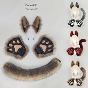 Halloween Masquerade Werewolf Beast Ear Headdress Costume Props