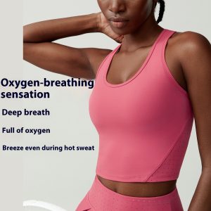 Tennis Suit Vest Women's Plus Size Fitness Running Exercise With Chest Pad