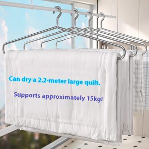 Household Stainless Steel Air A Quilt-piece Long Hanger Balcony Cool Quilt Cover Oversized Solid Drying Rack