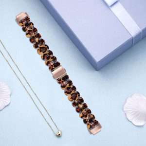Fashion Personality Oval Resin Smart Flower Strap
