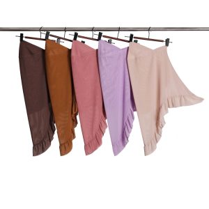 Ruffled Three-dimensional Soft Brim Voile Pullover Scarf