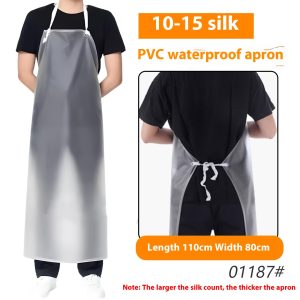Waterproof And Oil-proof PVC Thick Transparent Apron