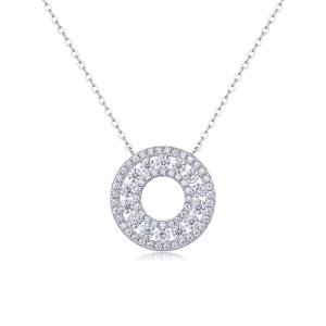 Reciprocating - A Fashionable And Luxurious Diamond Jewelry Pendant Set With Moissanite S925 Sterling Silver