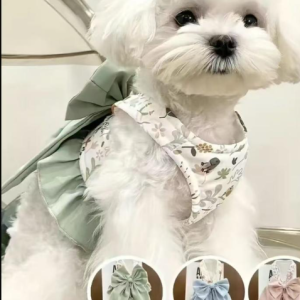 Pet Harness Leash Set Elegant Adjustable Half Vest Design For Cats Small Dogs Stylish Outdoor Walking Gear With Secure Escape Proof Fit Luxury Pet Gift For Cats Dogs