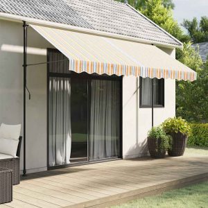 Awning Cover Multicoloured Striped 3.5x2.5 m
