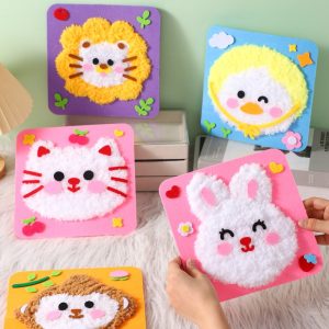 Cartoon Wool Embroidered Painting Children's Handmade