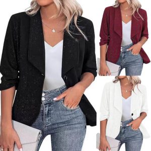 Close-fitting And Slim-fitting Cardigan Graceful Suit Jacket