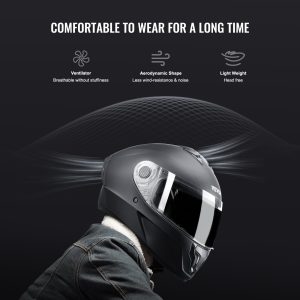 Full Face Motorcycle Helmet Motocross Helmet With Bluetooth Slot