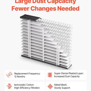 Air Filters MERV 13 Electrostatic Pleated HVAC Furnace Filter 4-Pack 20 X 25 X 4