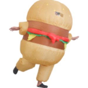 Inflatable Hamburger Costume,Inflatable Costume For Funny,Fancy Dress Party Halloween Blow Up Costume,Christmas Costume