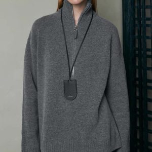 Loose Lapels Top Bandage Dress Autumn And Winter