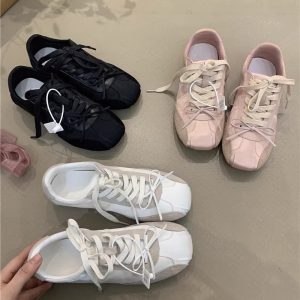 Girlish Style Bow White Sneaker Women