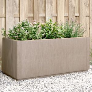 Plant Pot Light Brown 80x36x35 cm PP
