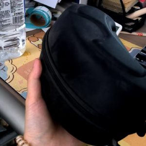 Portable Mirror Motorcycle Zipper Storage Glasses Case Large