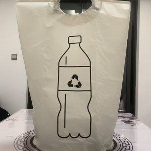 Aluminum Handle Folding Recycling Box American Plastic Bottle Storage Basket