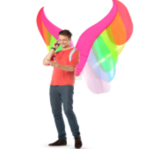 Inflatable Wings Costume Blow Up Wing Suit Fancy Limb Dress For Halloween Cosplay Party Christmas