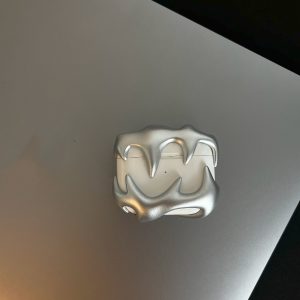 Original Matte Silver Tooth Earphone Shell