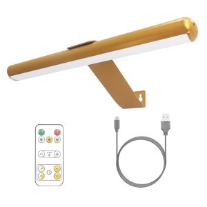 Magnetic Suction Bathroom Mirror Front Remote Control Dimmable Three-color Temperature Wall Painting Lamp Without Strobe