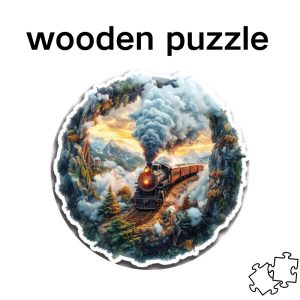 Special-shaped Plane Puzzle Wooden Animals Toy