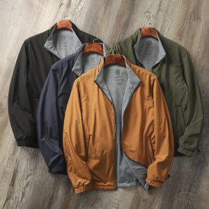 Men's High-end Business Casual Stand Collar Simple Jacket