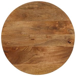 Table Top Ø 60x3.8 cm Round Solid Mango Wood