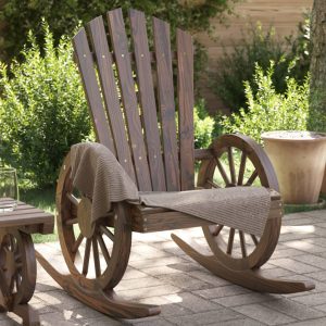 Adirondack Rocking Chair Solid Fir Wood