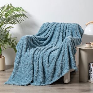 Shu Cotton Velvet Jacquard Office Noon Sofa Blanket
