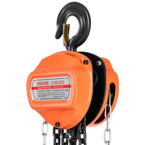 Hand Chain Hoist 4400 Lbs Capacity 10 Ft Manual Chain Block With G80 Chain