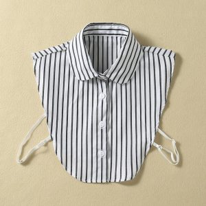 Detachable Collar Versatile Shirt With Separate Collar Trim Faux Collar Autumn Winter Fashion Versatile