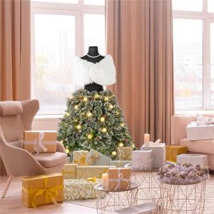 5 FT Pre-lit Mannequin Artificial Christmas Tree