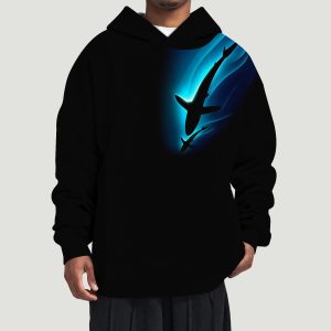 3D Digital Without Pocket Hoodie Men's Hooded