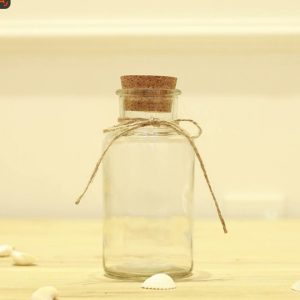 Round Christmas Glass Bottle