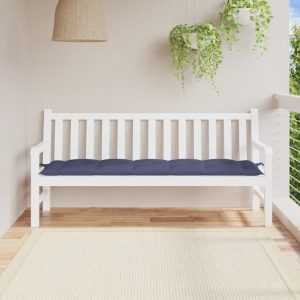 Garden Bench Cushion Navy Blue 180x50x7 cm Oxford Fabric
