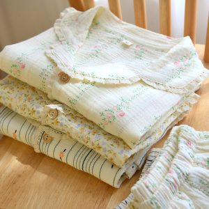 Sweet Floral Short-sleeved Shorts Cotton Pajamas