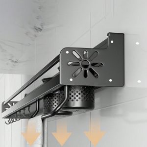 Wall-mounted Space-saving Kitchen Shelf, Non-penetrating Kitchen Wall-mounted Multi-functional Household Storage Rack