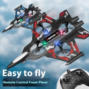 Children's Remote Bubble Plane Fighter Watch Induction Control Outdoor Glider Toys