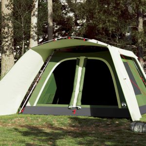 Family Tent with Awning 9 Persons Green Quick Release