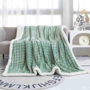 Bubble Double Layer Thick Lambskin Blanket Multifunctional Air Conditioning Sofa