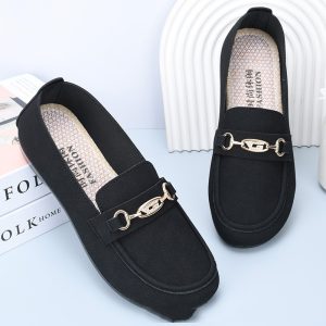 Solid Color Casual Shoes Soft Sole Work