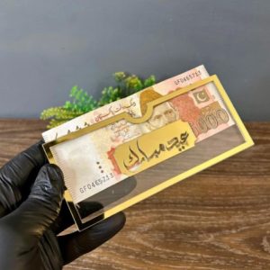 Golden Mirror Acrylic Eid Envelope