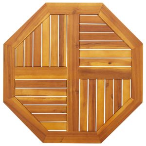 Table Top 70x70x2 cm Octagonal Solid Acacia Wood