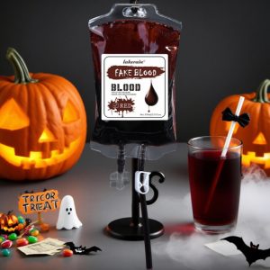 Red Blue Colorful COS Ghost Face Painting Liquid