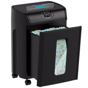 15-Sheet Cross Cut Paper Shredder With 4.76-Gallon Pull Out Basket